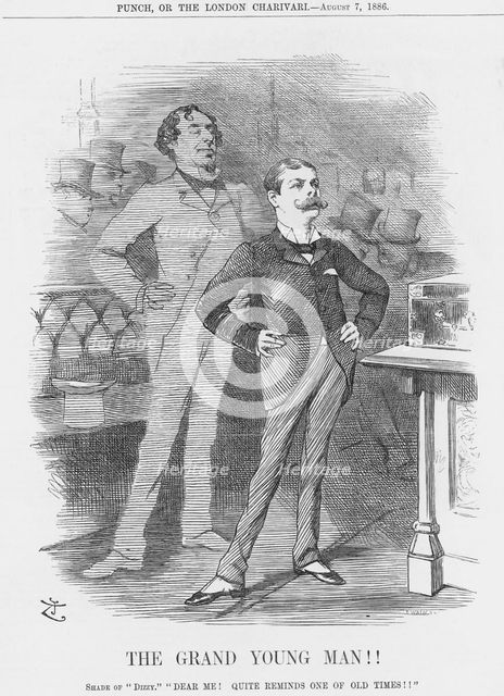 'The Grand Young Man!!', 1886. Creator: Joseph Swain.