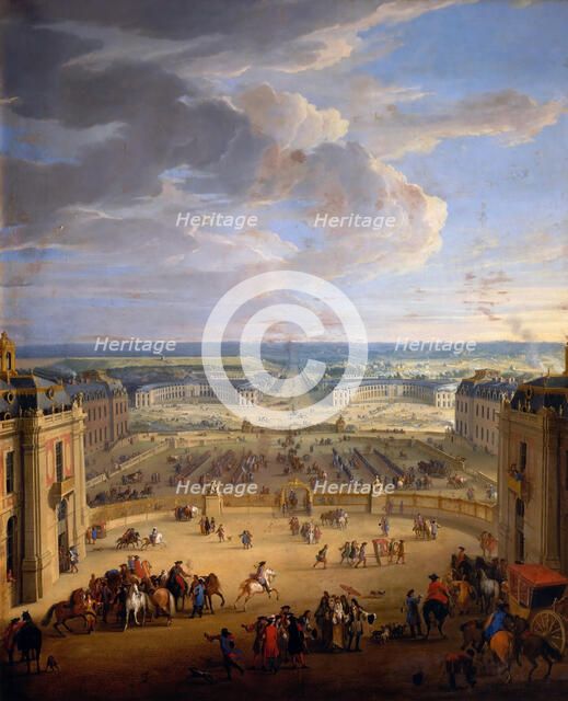 The Grande Écurie (Royal stables) of the Château de Versailles. Artist: Martin, Jean-Baptiste (1659-1735)