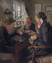 The Grandparents Sunday, 1898. Creator: Laurits Andersen Ring