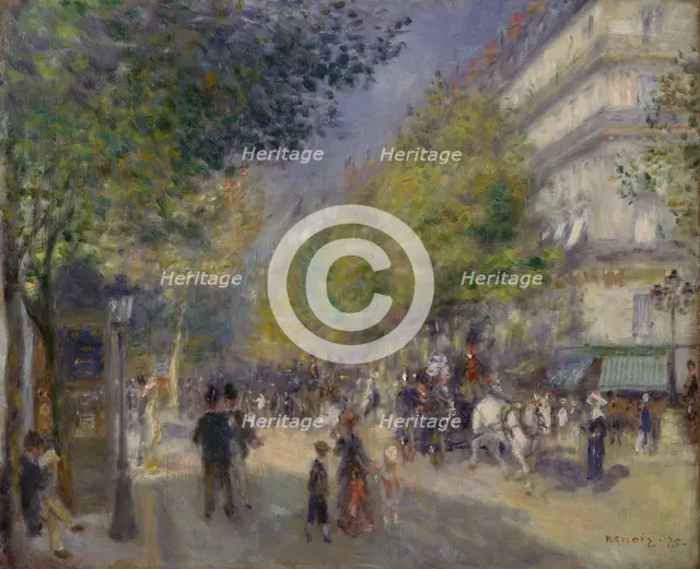 The Grands Boulevards, 1875. Artist: Renoir, Pierre Auguste (1841-1919)
