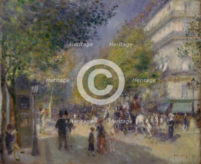 The Grands Boulevards, 1875. Artist: Renoir, Pierre Auguste (1841-1919)