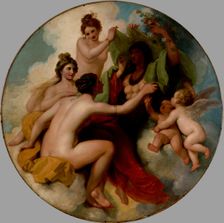 The Graces unveiling Nature, c1779. Creator: Studio of Benjamin West