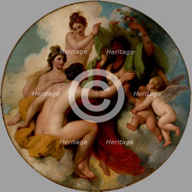 The Graces unveiling Nature, c1779. Creator: Studio of Benjamin West.