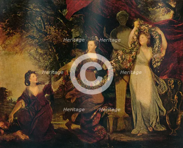 'The Graces Decorating a Terminal Figure of Hymen', 1773, (1911). Creator: Sir Joshua Reynolds.