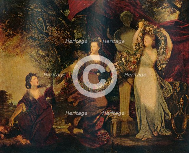 'The Graces Decorating a Terminal Figure of Hymen', 1773, (1911). Creator: Sir Joshua Reynolds.