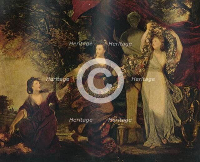 'The Graces Decorating a Terminal Figure of Hymen', 1773, (1911). Creator: Sir Joshua Reynolds.