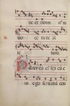 The Gradual. Initial P, c. 1500. Artist: Antonio da Monza (active 1480-1505)