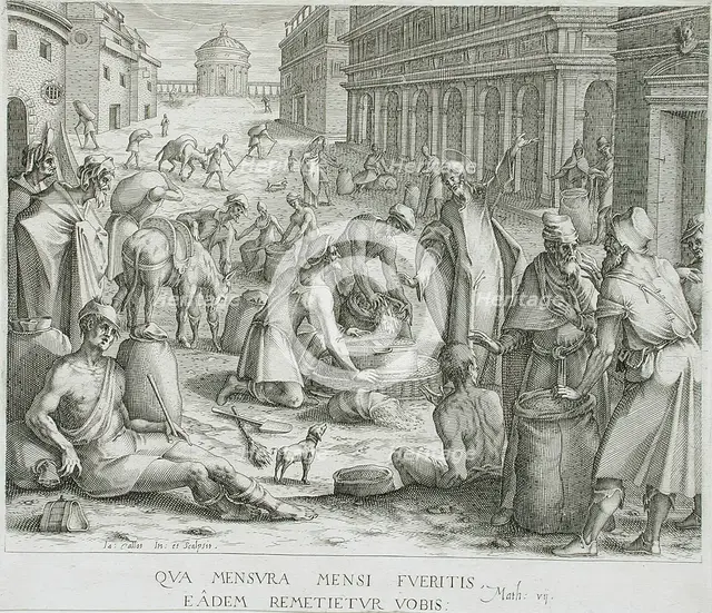 The Grain Weighers, between circa 1610 and circa 1612. Creator: Jacques Callot.