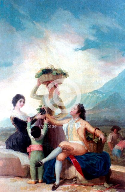 'The Grape Harvest', 1786-1787. Artist: Francisco Goya