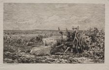 The Grape Harvest, 1865. Creator: Charles François Daubigny (French, 1817-1878); Alfred Cadart