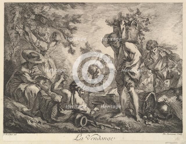 The Grape Harvest. Creator: Philippe Louis Parizeau.