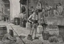 The grape harvest in Jerez, Andalusia, Spain, 1898. Creator: Arturo Carretero y Sánchez