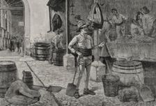 The grape harvest in Jerez, Andalusia, Spain, 1898. Creator: Arturo Carretero y Sánchez
