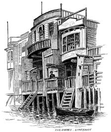 The Grapes public house, Limehouse, London, 1887
