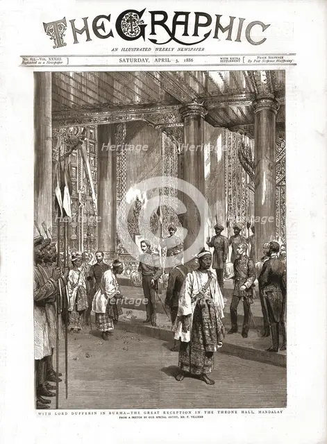 'The Graphic, Front Cover April 3.1886', 1886.  Creator: Unknown.