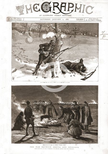 'The Graphic, Front Cover January 2nd 1886',1886.  Creator: Unknown.