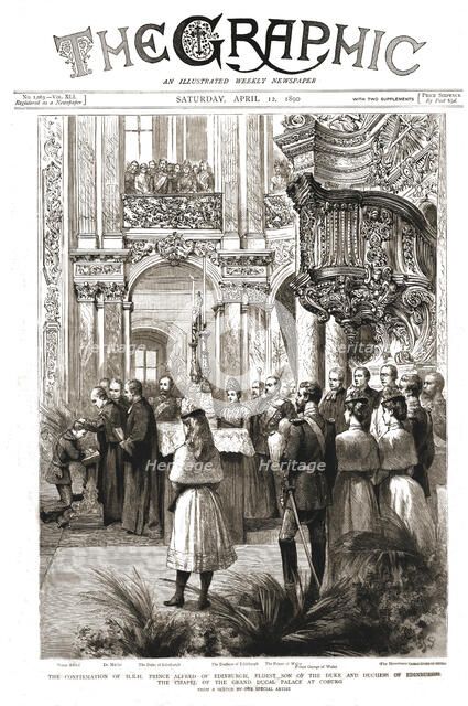 'The Graphic, Front Cover Saturday April 12, 1890', 1890. Creator: Unknown.