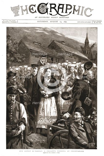 ''The Graphic, Front Cover Saturday, August 15, 1891', 1891. Creator: Sydney Prior Hall.