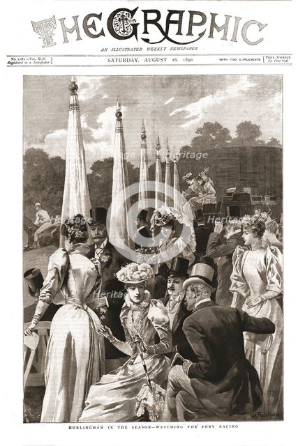 ''The Graphic, Front Cover Saturday August 16, 1890', 1890. Creator: Unknown.