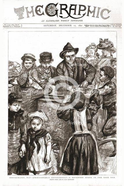 ''The Graphic, Front Cover Saturday, December 12, 1891', 1891. Creator: Paul Charles Renouard.