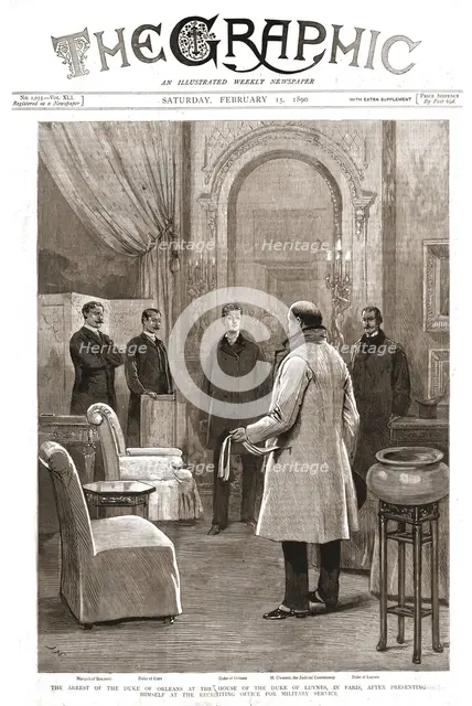 ''The Graphic, Front Cover Saturday February 15,1890', 1890. Creator: Unknown.