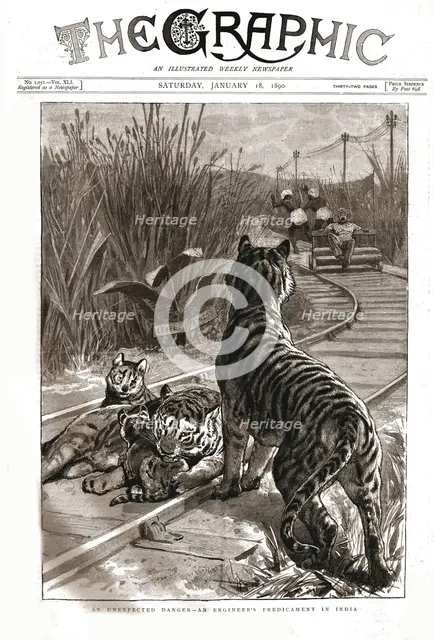 ''The Graphic, Front Cover Saturday January 18. 1890',1890. Creator: Charles Edwin Fripp.