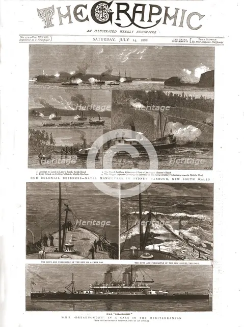 ''The Graphic, Front Cover Saturday July 14th. 1888', 1888. Creator: Unknown.