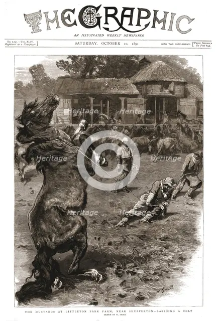 ''The Graphic, Front Cover Saturday, October 10, 1891', 1891. Creator: Unknown.