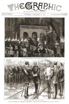 'The Graphic, Front Cover Saturday, November 8, 1890 1890. Creator: Unknown