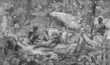 The Graphic Stanley Number; Dr. Parke Sucking the Poison from the Wound in Lieut. Spairs's Side, r Creator: Unknown