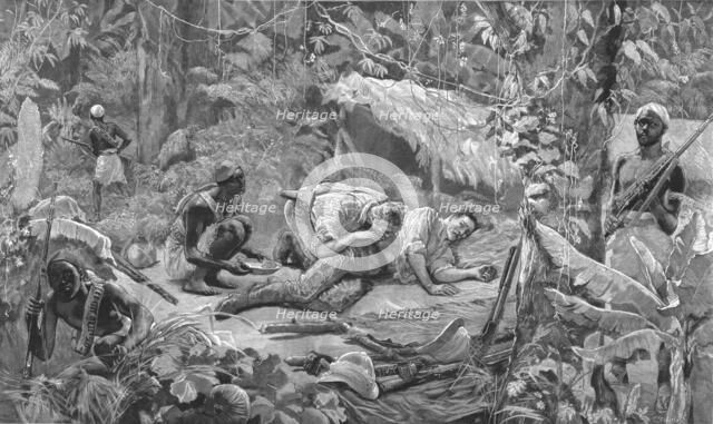 'The Graphic' Stanley Number; Dr. Parke Sucking the Poison from the Wound in Lieut. Spairs's Side, r Creator: Unknown.