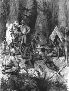 The Graphic Stanley Number; Forest Dwarfs Eating Snakes 1890. Creator: Unknown