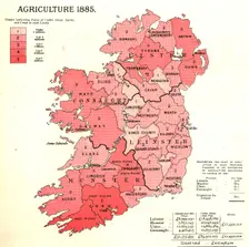 The Graphic Statistical Maps of Ireland; Agriculture 1885 1886. Creator: Unknown