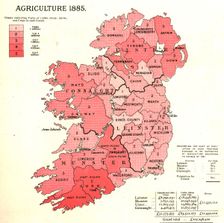 The Graphic Statistical Maps of Ireland; Agriculture 1885 1886. Creator: Unknown