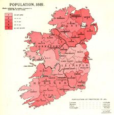 The Graphic Statistical Maps of Ireland; Population 1881 1886. Creator: Unknown