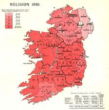 The Graphic Statistical Maps of Ireland; Religion 1881 1886. Creator: Unknown