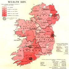 The Graphic Statistical Maps of Ireland; Wealth 1884 1886. Creator: Unknown