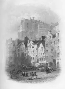 The Grass Market, Edinburgh 1859. Artist: Charles Cousen