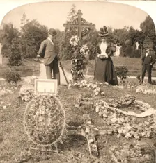 The Grave of Charles Stewart Parnell, Irelands greatest leader, Dublin 1896. Creator: Works and Sun Sculpture Studios