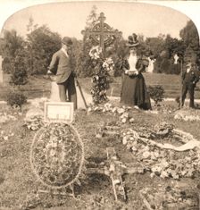 The Grave of Charles Stewart Parnell, Irelands greatest leader, Dublin 1896. Creator: Works and Sun Sculpture Studios