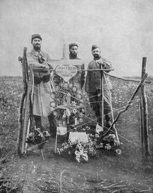 The grave of Sergeant Jean Bouin, French soldier, France, World War I, 1915