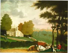 The Grave of William Penn, c. 1847/1848. Creator: Edward Hicks