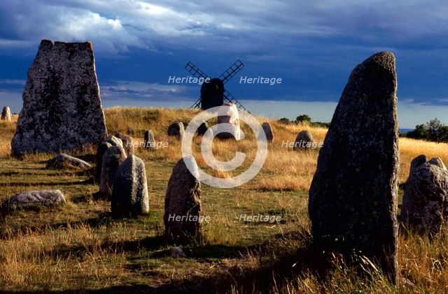 The grave field at Gettlinge, Öland, Sweden. Creator: Christer Johansson.
