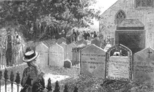 'The Graves of the Wordsworth family, Grasmere 1888. Creator: Unknown