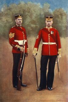 The Grenadier Guards (Colour-Sergeant & Sergeant-Major) 1901. Creator: Gregory & Co