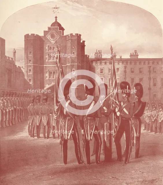 'The Grenadier Guards at St. James's Palace', 1909. Artist: Unknown.