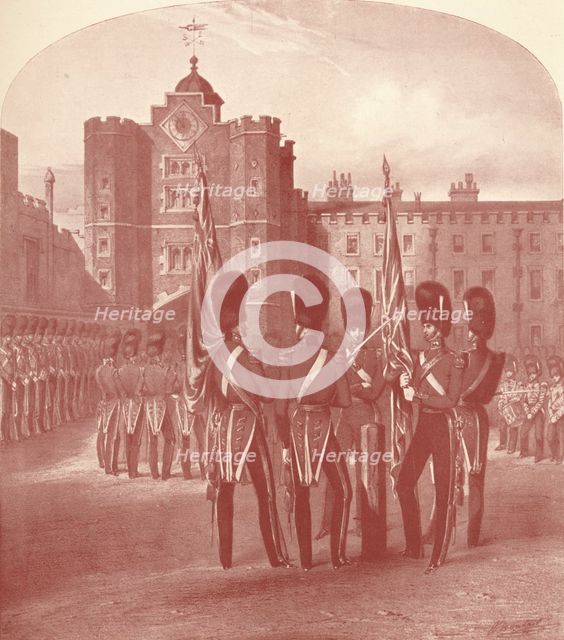 'The Grenadier Guards at St. James's Palace', 1909. Artist: Unknown.
