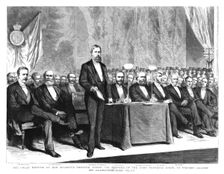 The great meeting at Her Majesty's Theatre, ...Irish Patriotic Union... 1886. Creator: Unknown