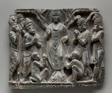The Great Miracle at Shravasti, c. 100. Creator: Unknown