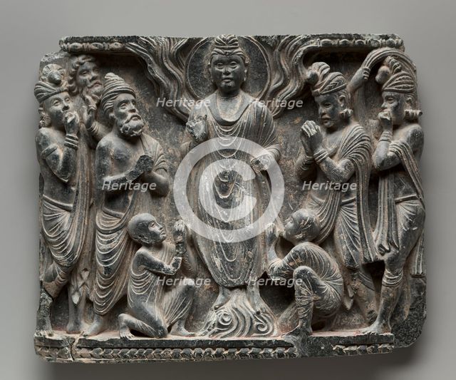 The Great Miracle at Shravasti, c. 100. Creator: Unknown.